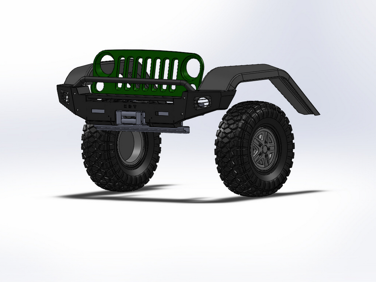 картинка Передний силовой бампер - Jeep Wrangler арт.2301