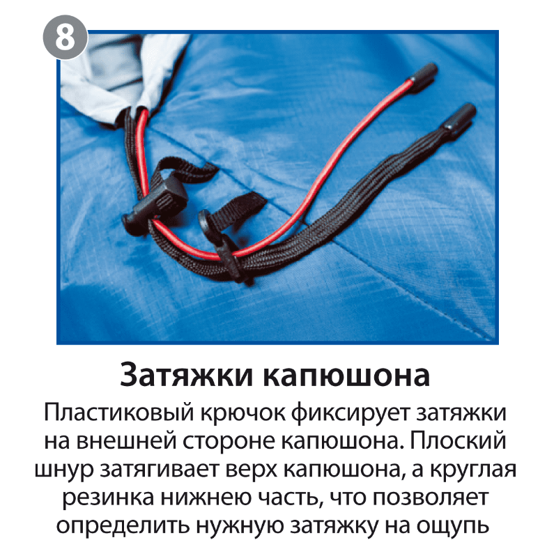 картинка Мешок спальный BTrace Mega (Правый, Серый/Синий), (ТК: -5°C)