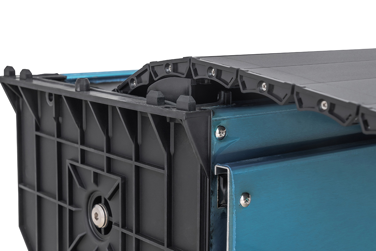 картинка Крышка кузова Dongfeng DF6, роллета раздвижная, алюминиевая, черная