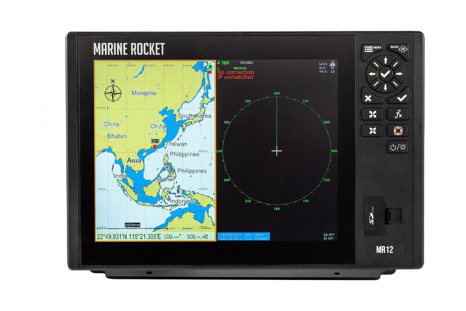 картинка Картплоттер морской 12C, Marine Rocket
