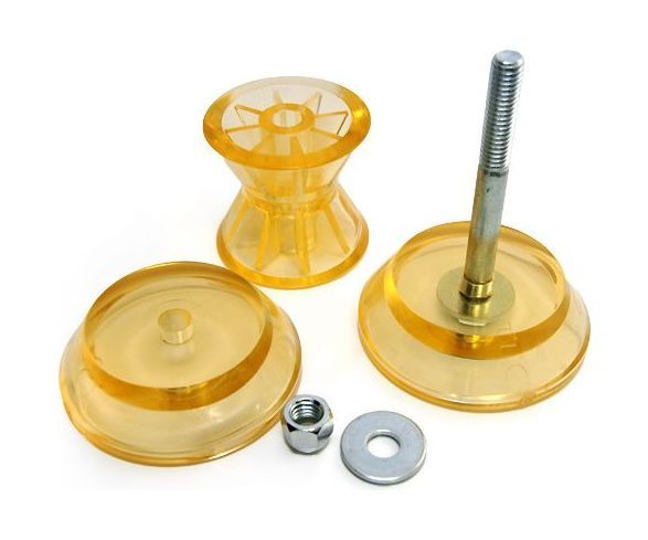 картинка Ролик носовой 3" желтый с крепежом