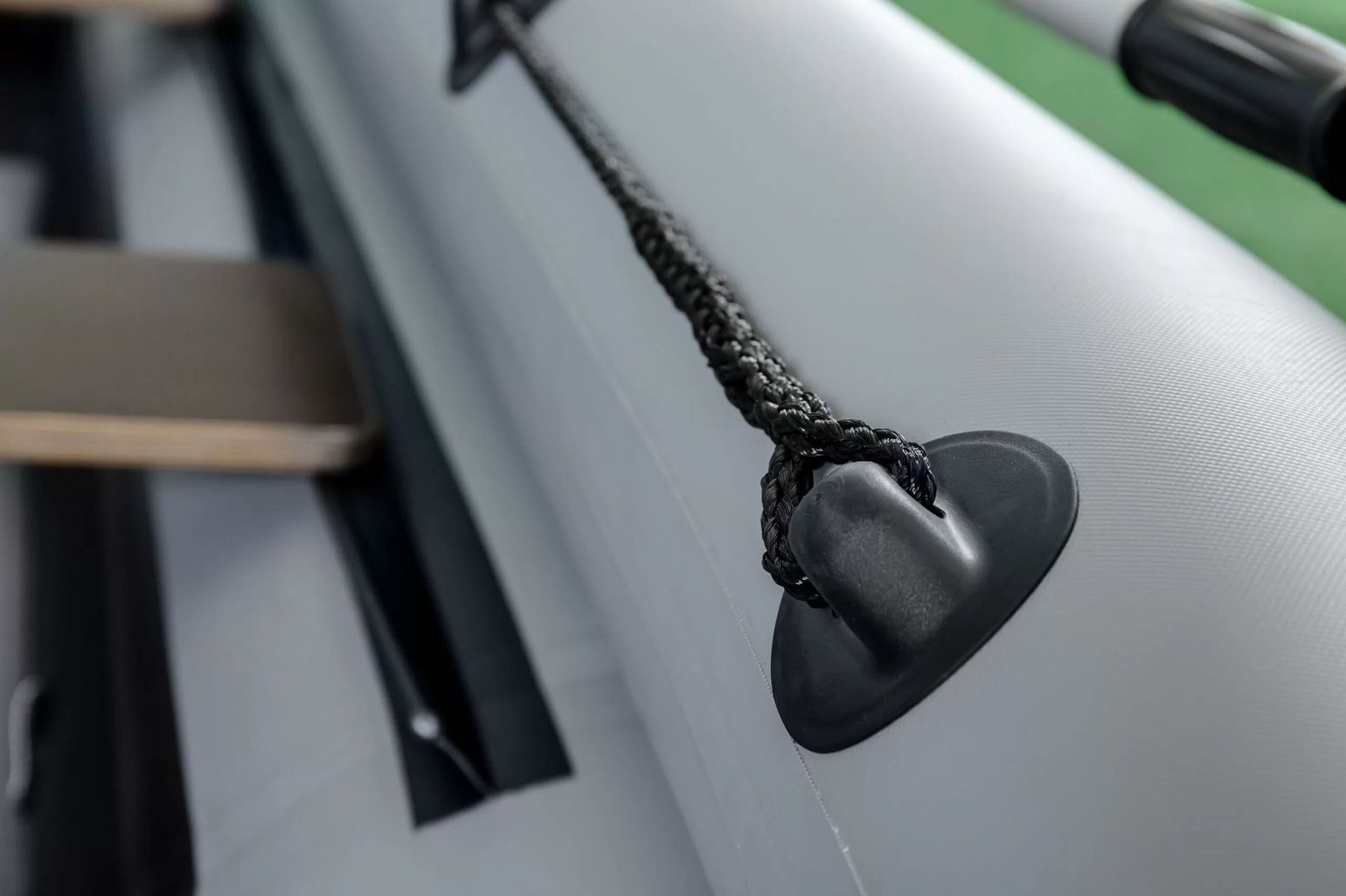 картинка Надувная лодка ПВХ, RiverBoats RB 370 НДНД, ф/б, черно-серый