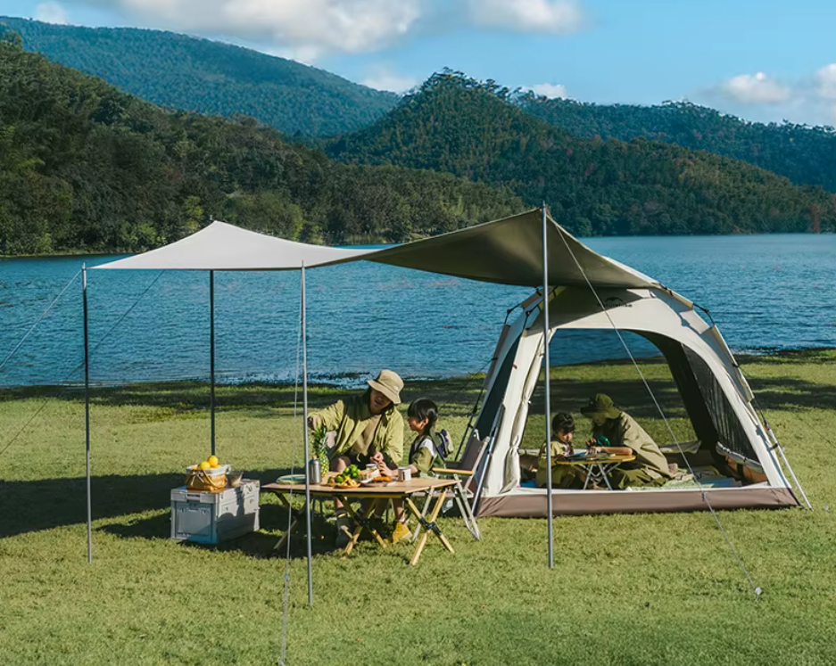 картинка Палатка Naturehike Ango 4-местная, быстросборная, коричневая