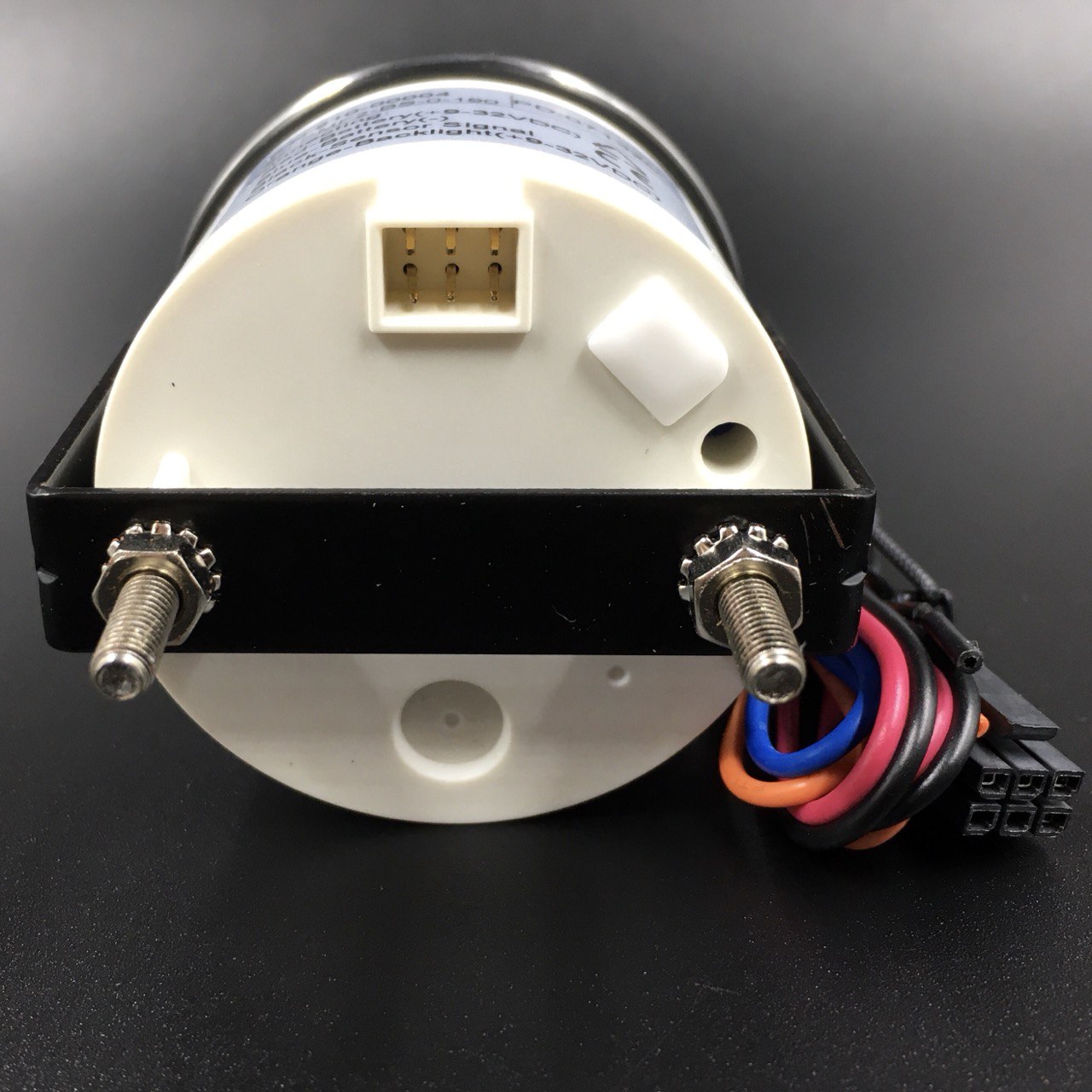 картинка Указатель уровня топлива (аналог) (черный, хромированный ободок)