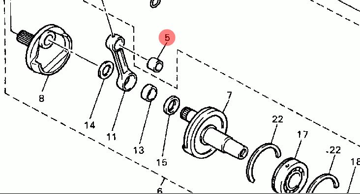 картинка Подшипник игольчатый поршневого пальца