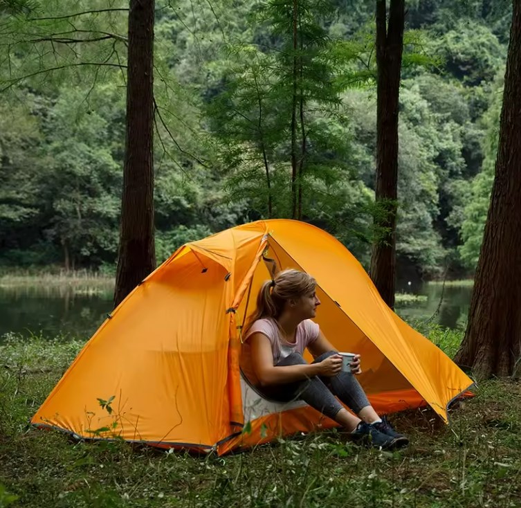 картинка Палатка Naturehike Cycling Si 1-местная, алюминиевый каркас, сверхлегкая, янтарная