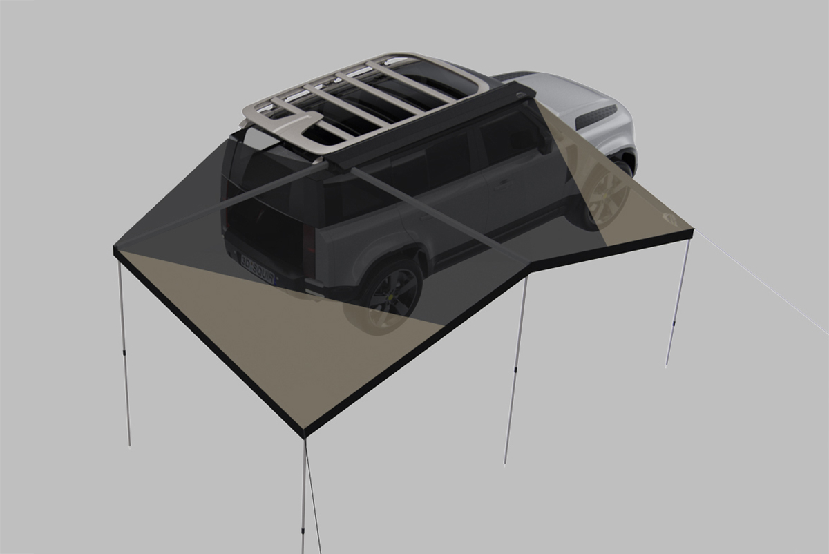 картинка Маркиза автомобильная Wild Land веерная 2,4х2,2 м (правая)