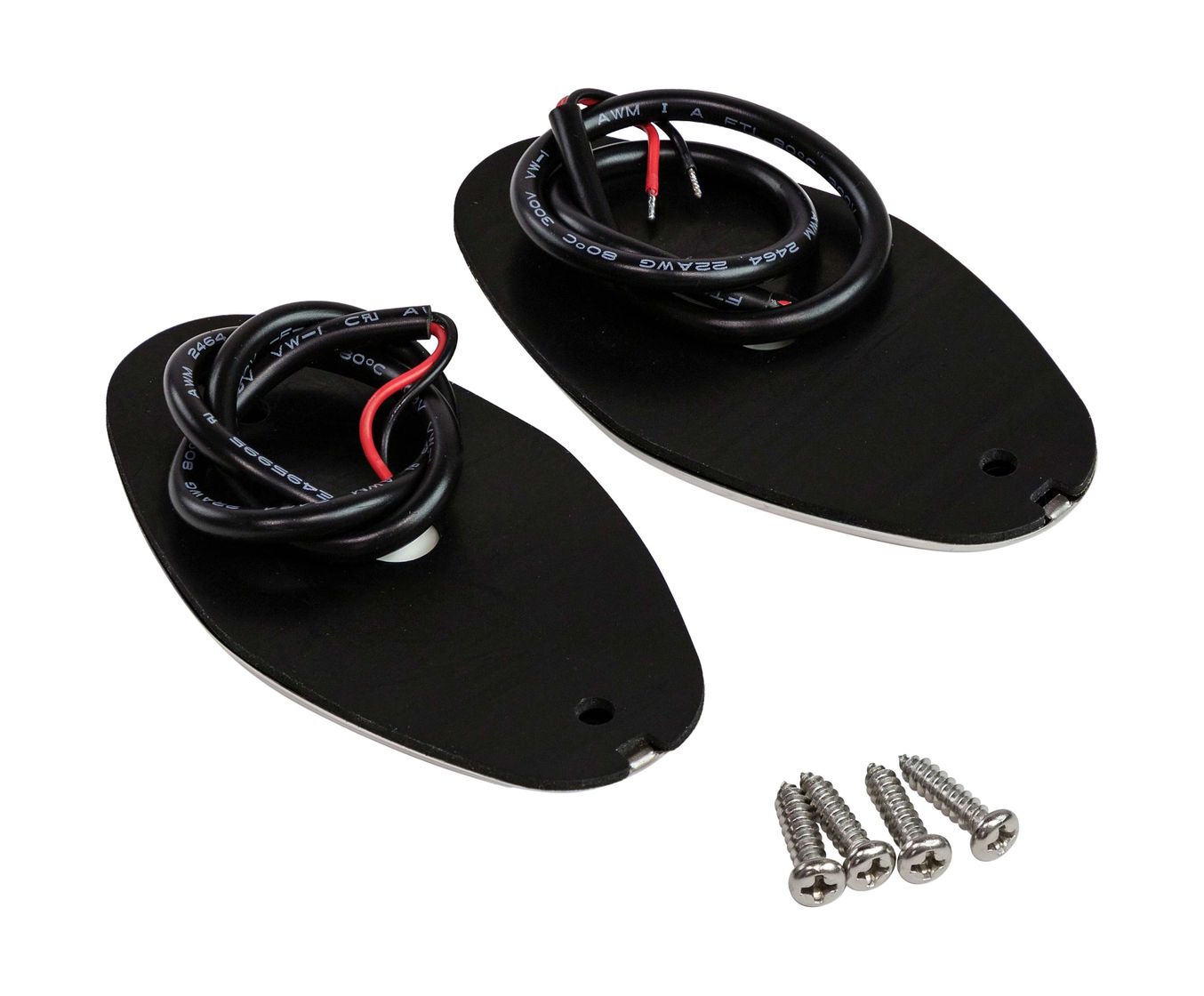 картинка Огни ходовые светодиодные, комплект, нержавеющий корпус, 12 В