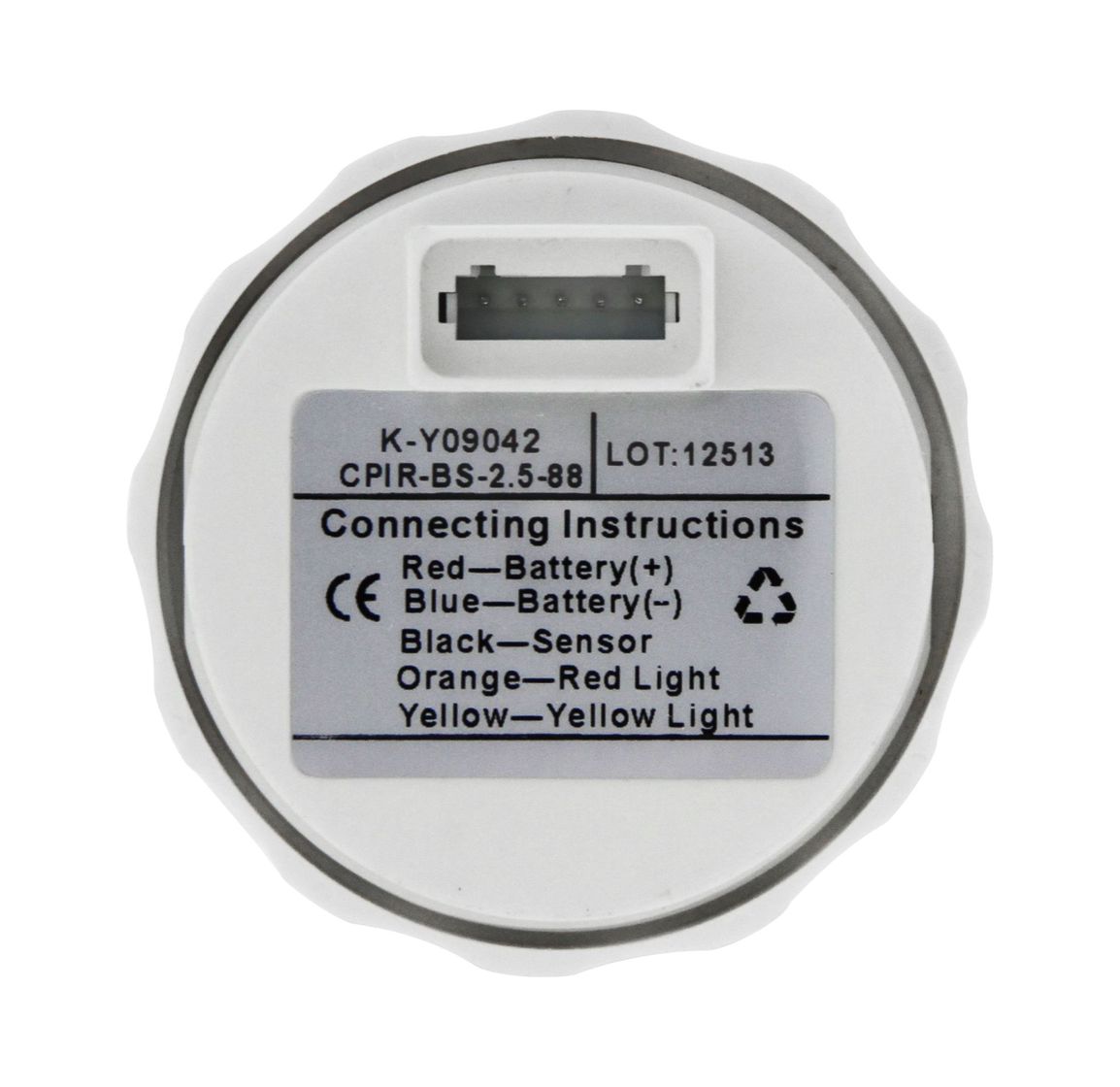 картинка Трим-указатель Suzuki, черный циферблат, нержавеющий ободок, д. 52 мм