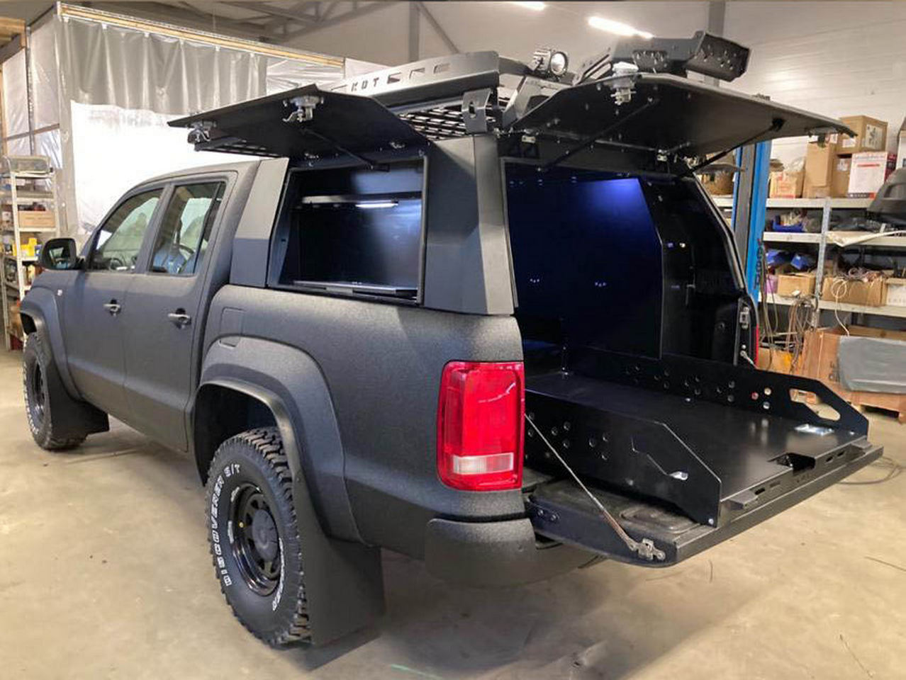 картинка Кунг силовой для Volkswagen Amarok (IV поколение), сталь/алюминий — KDT 2528S