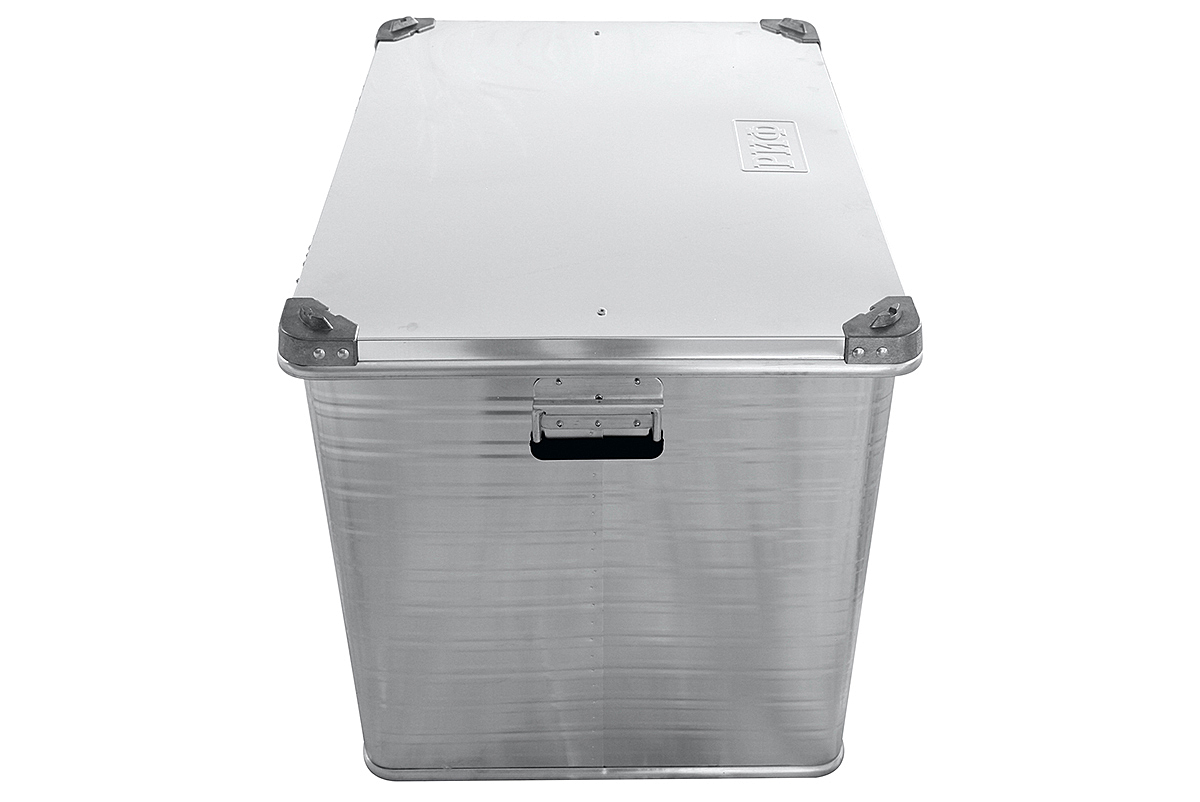 картинка Ящик алюминиевый РИФ усиленный с замком 782х585х622