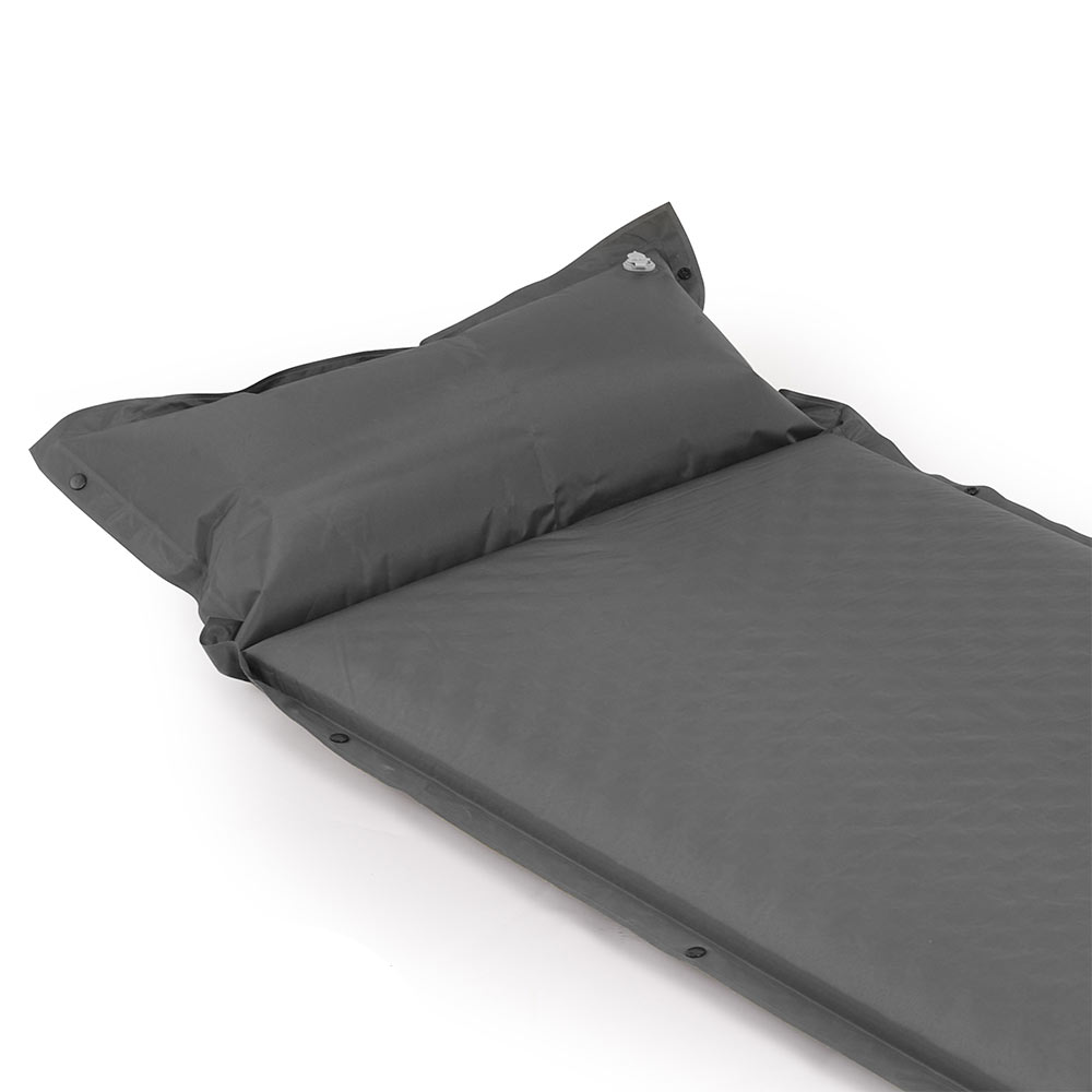 Коврик Naturehike CNK2300DZ014 D01 самонадувной с подушкой серый 6см, 6976023923371
