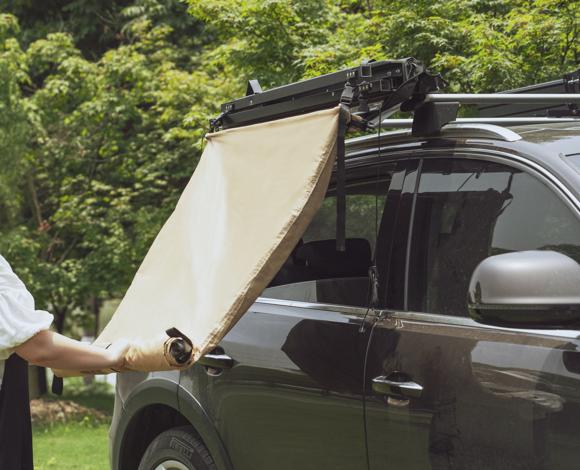 картинка Тент-маркиза РИФ - душевая кабинка с тканевой крышей