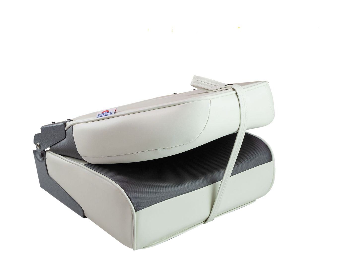 картинка Кресло складное мягкое PREMIUM WAVE, цвет белый/черный