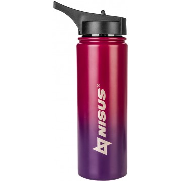 картинка Термобутылка NISUS 530ML три крышки (фиолетовый/красный)