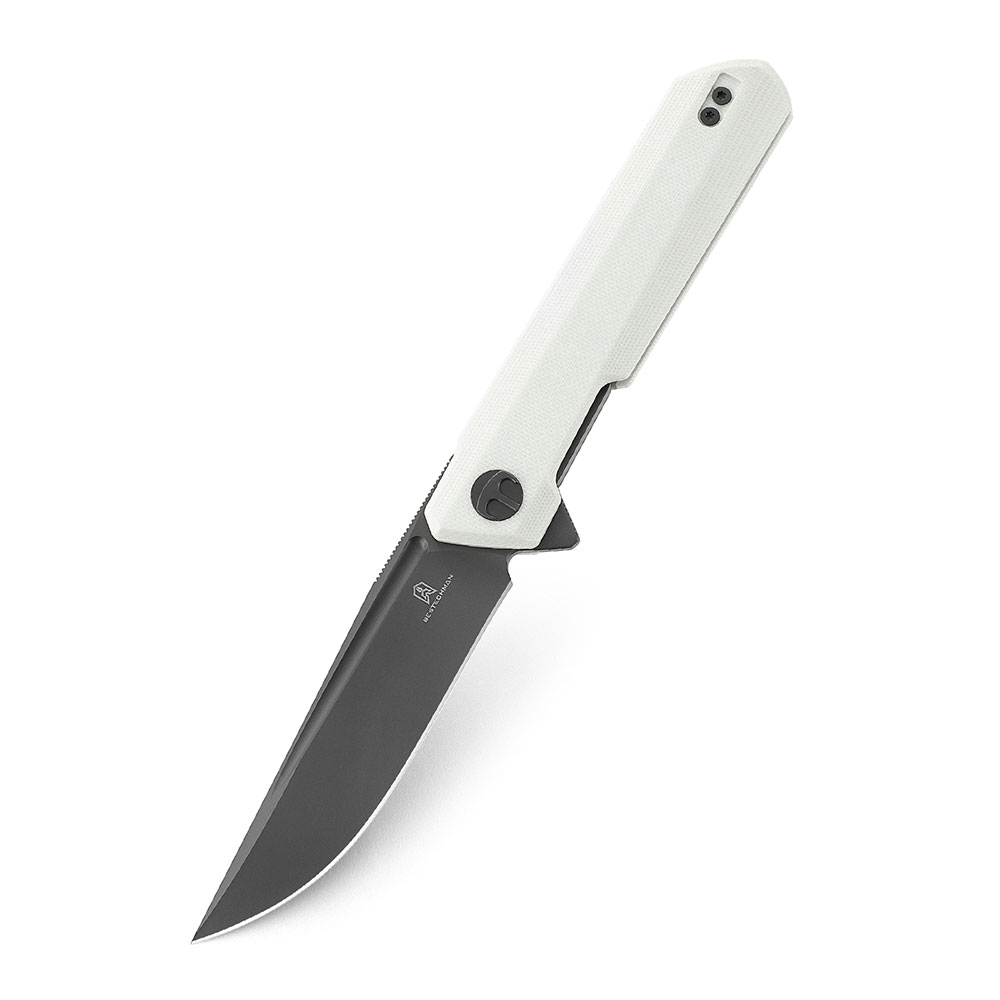 картинка Нож Bestechman Dundee сталь D2, рукоять G10 белая