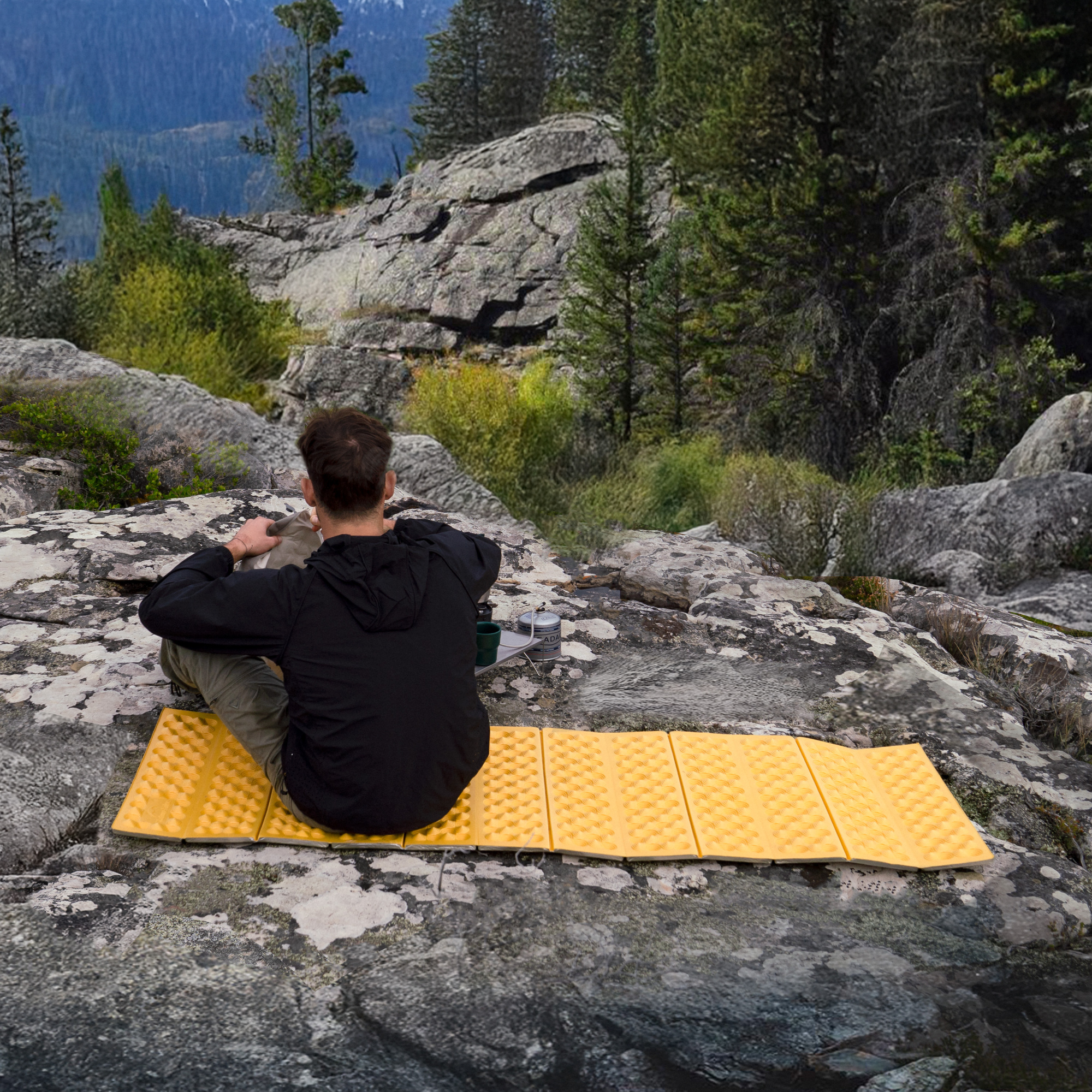 картинка Коврик туристический Naturehike 185х65х2,5 см. IXPE, желтый