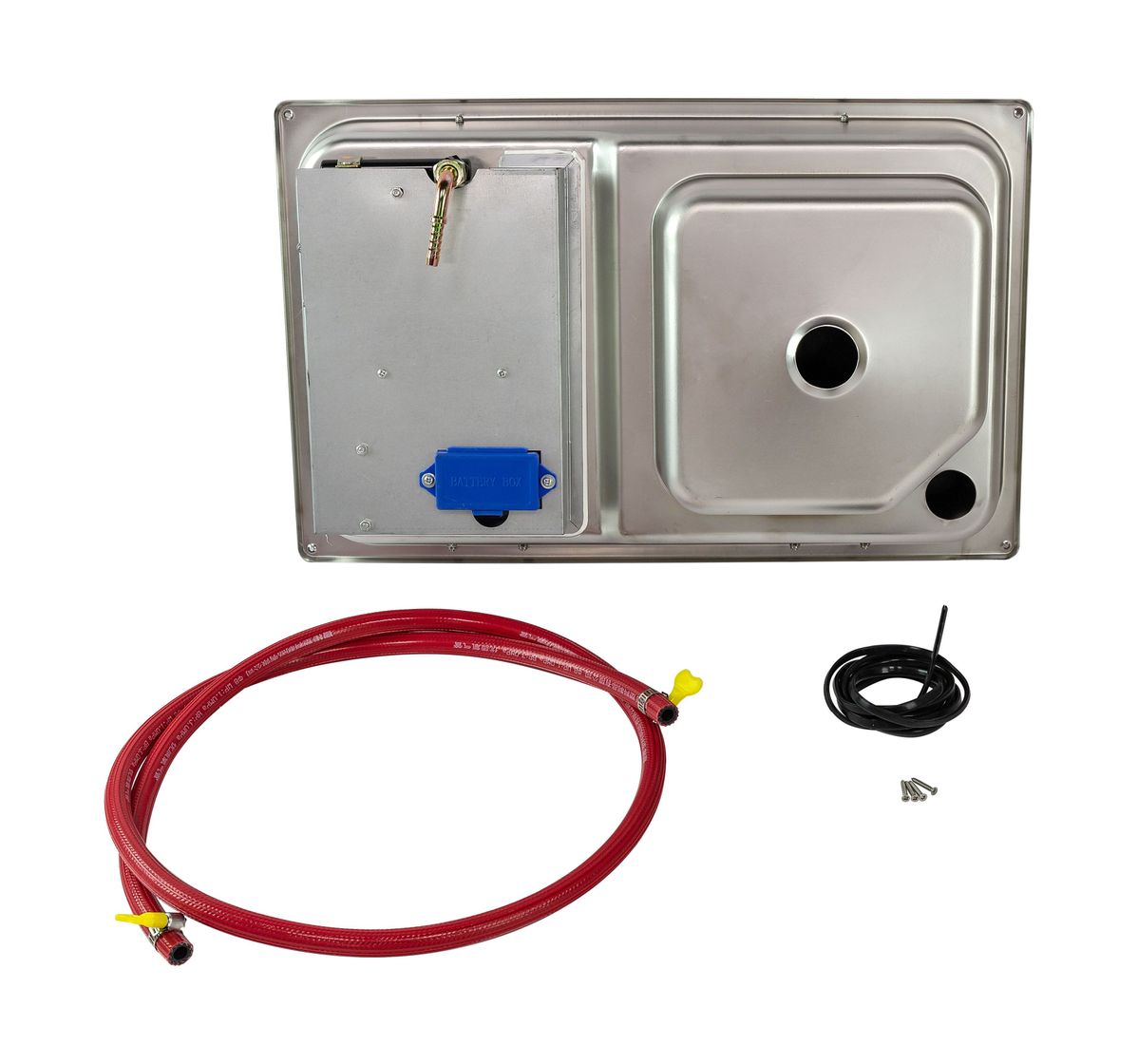 картинка Плита газовая с мойкой, стеклянная крышка, Marine Rocket