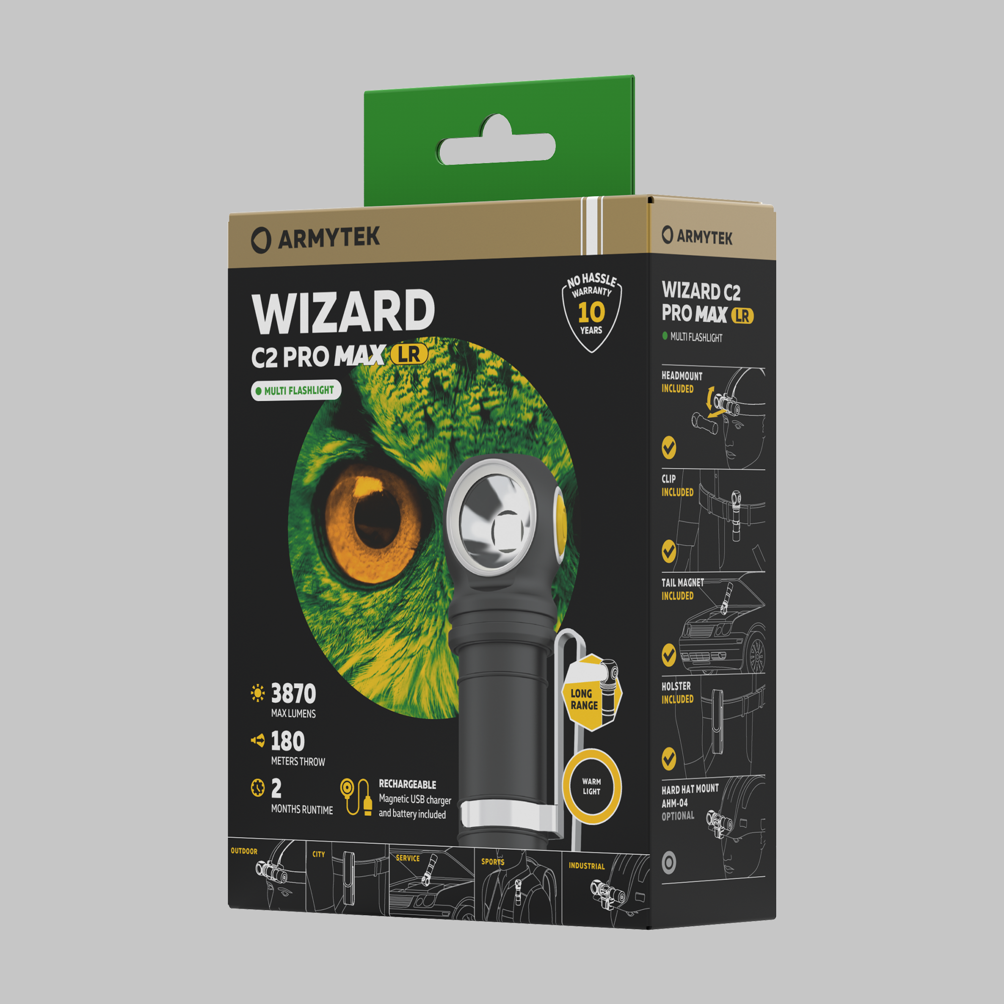 картинка Фонарь налобный Armytek Wizard C2 Pro Max LR Warm