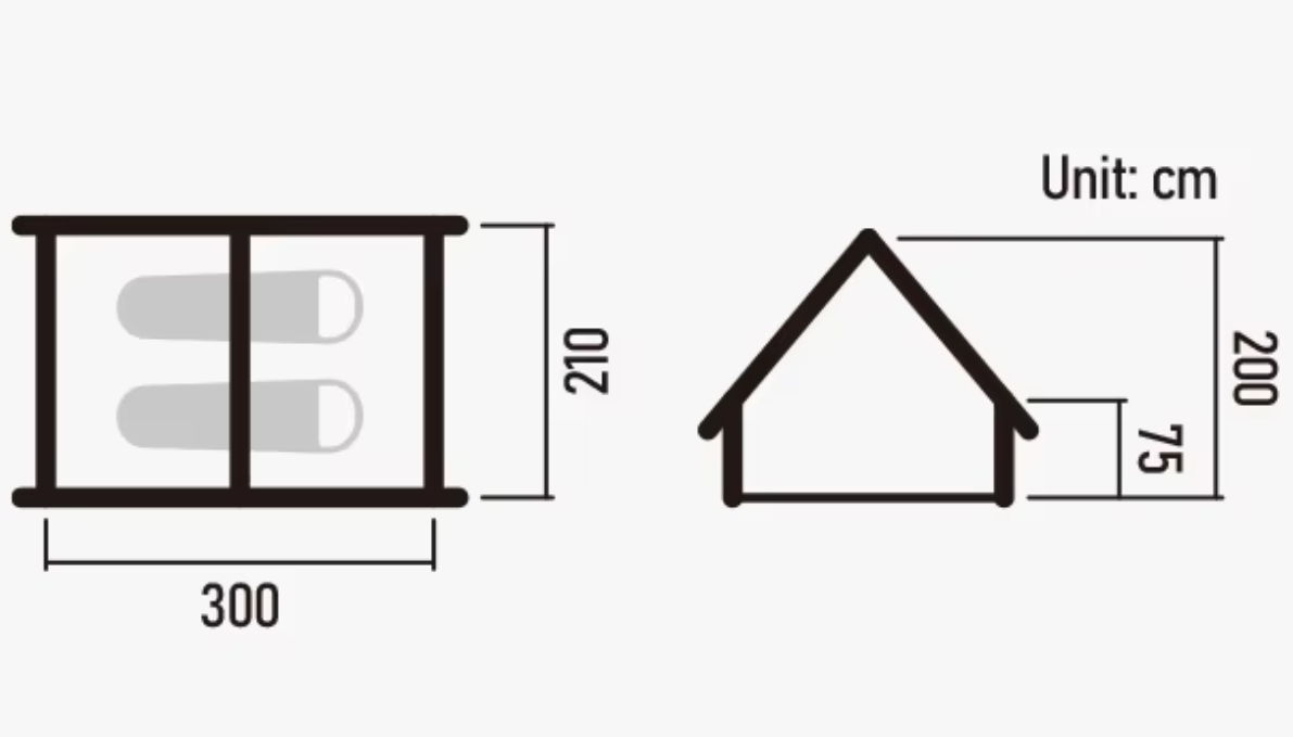 картинка Палатка Naturehike надувная Extend Air 6,3 , цвет песочный