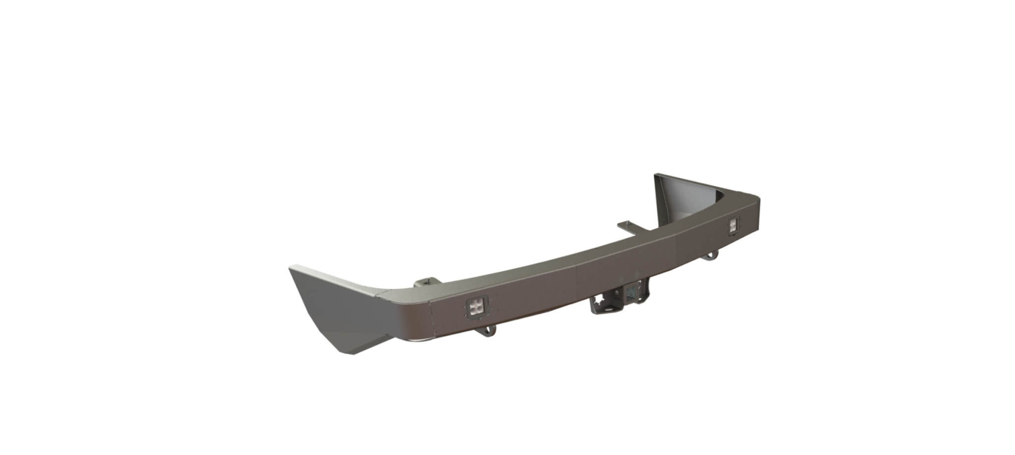 картинка Бампер силовой задний Nissan Patrol Y62 2014-2019 квадрат, птф