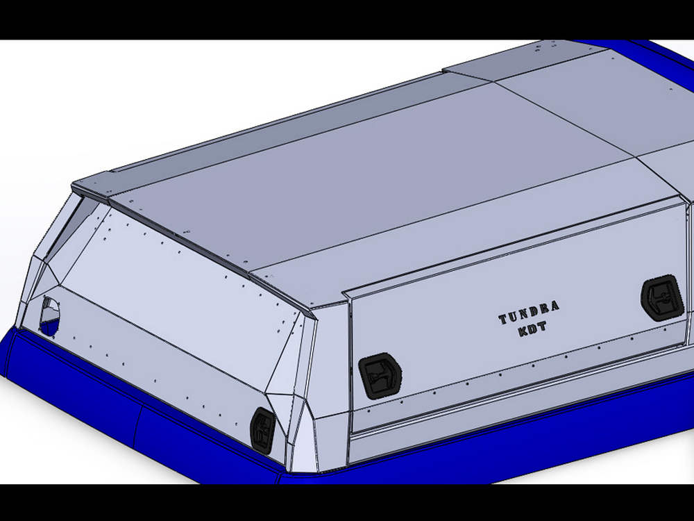 картинка Кунг силовой для Toyota Tundra Crew Max (с 2014 г.в.) 3 двери — KDT 2228NS