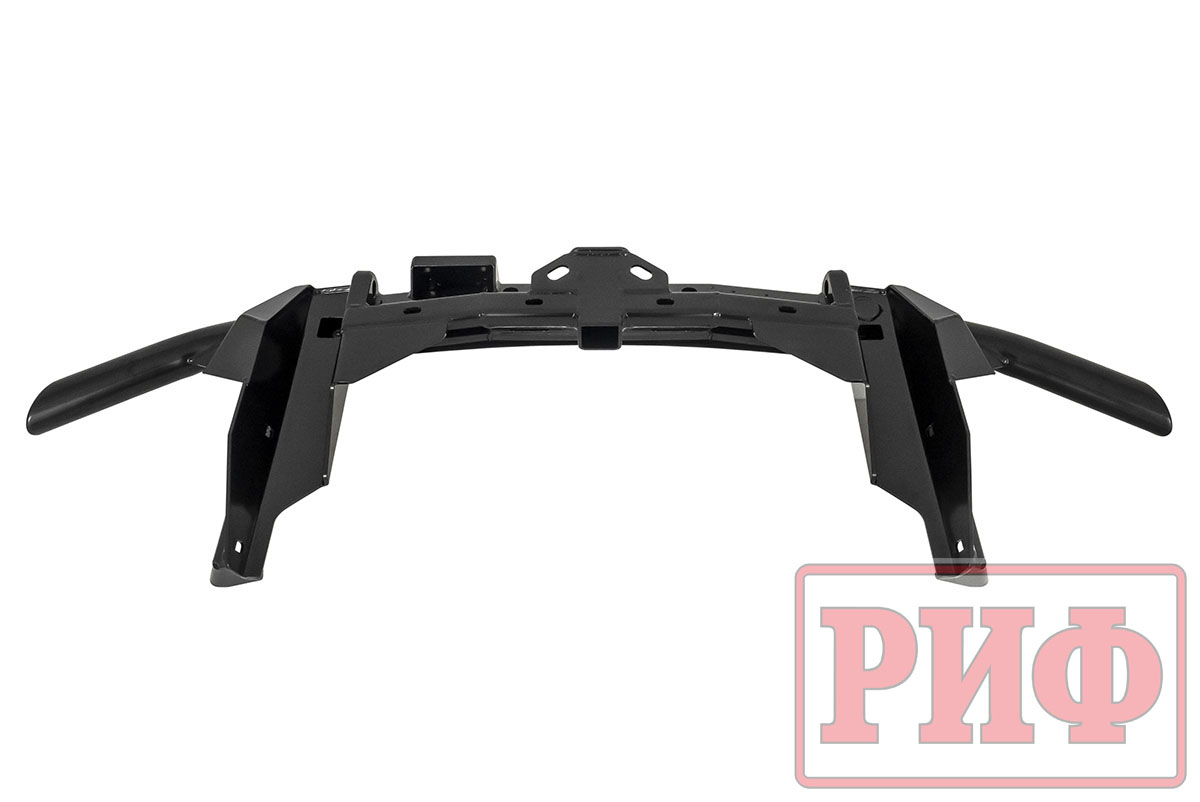 картинка Бампер задний РИФ Renault Duster 2015-2020 c квадратом под фаркоп и калиткой