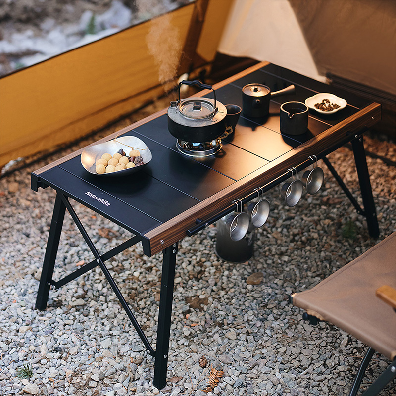 картинка Стол туристический Naturehike IGT складной, 86х43х42 см, черный