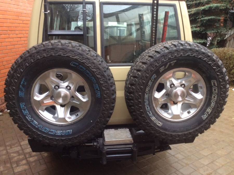 картинка Бампер задний KDT с площадкой под лебедку для Toyota Land Cruiser 78