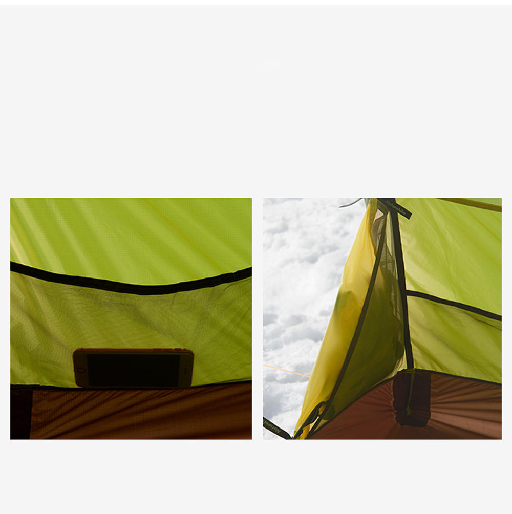 картинка Палатка 2-местная Naturehike Opalus NH17L001-L, 20D, зеленый, 6976023924781