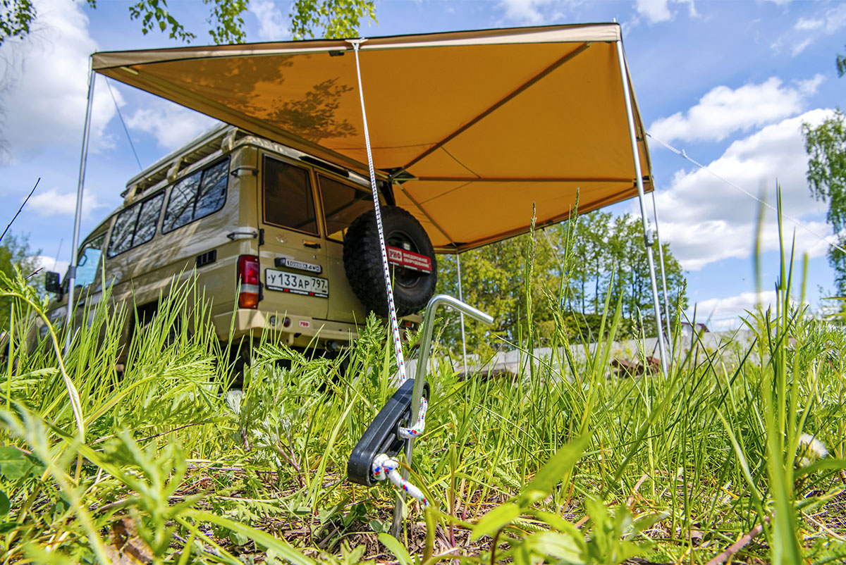 картинка Маркиза автомобильная РИФ веерная 2,5х2,5 м (правая)