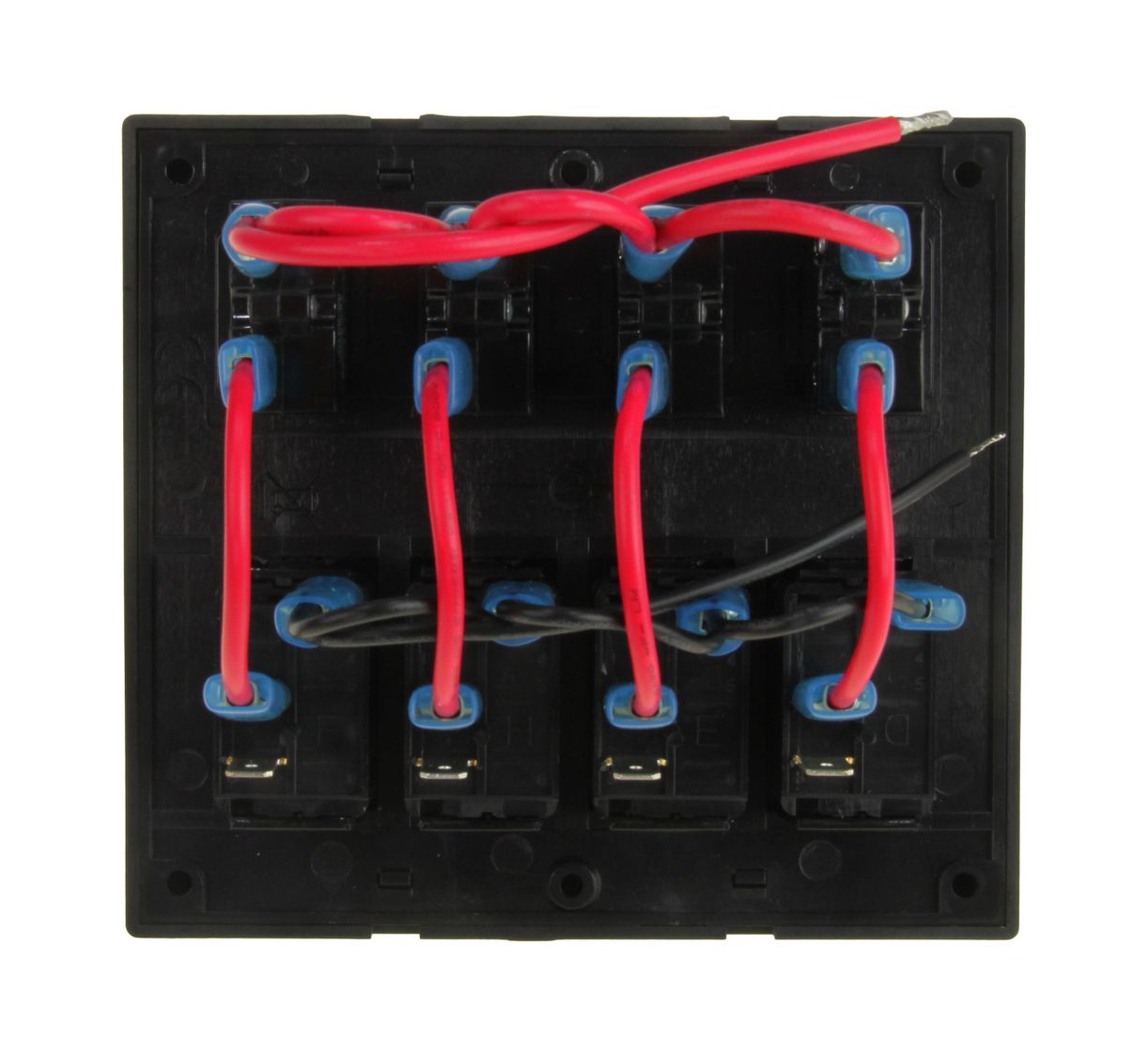 картинка Панель бортового питания 4 переключателя, автоматы