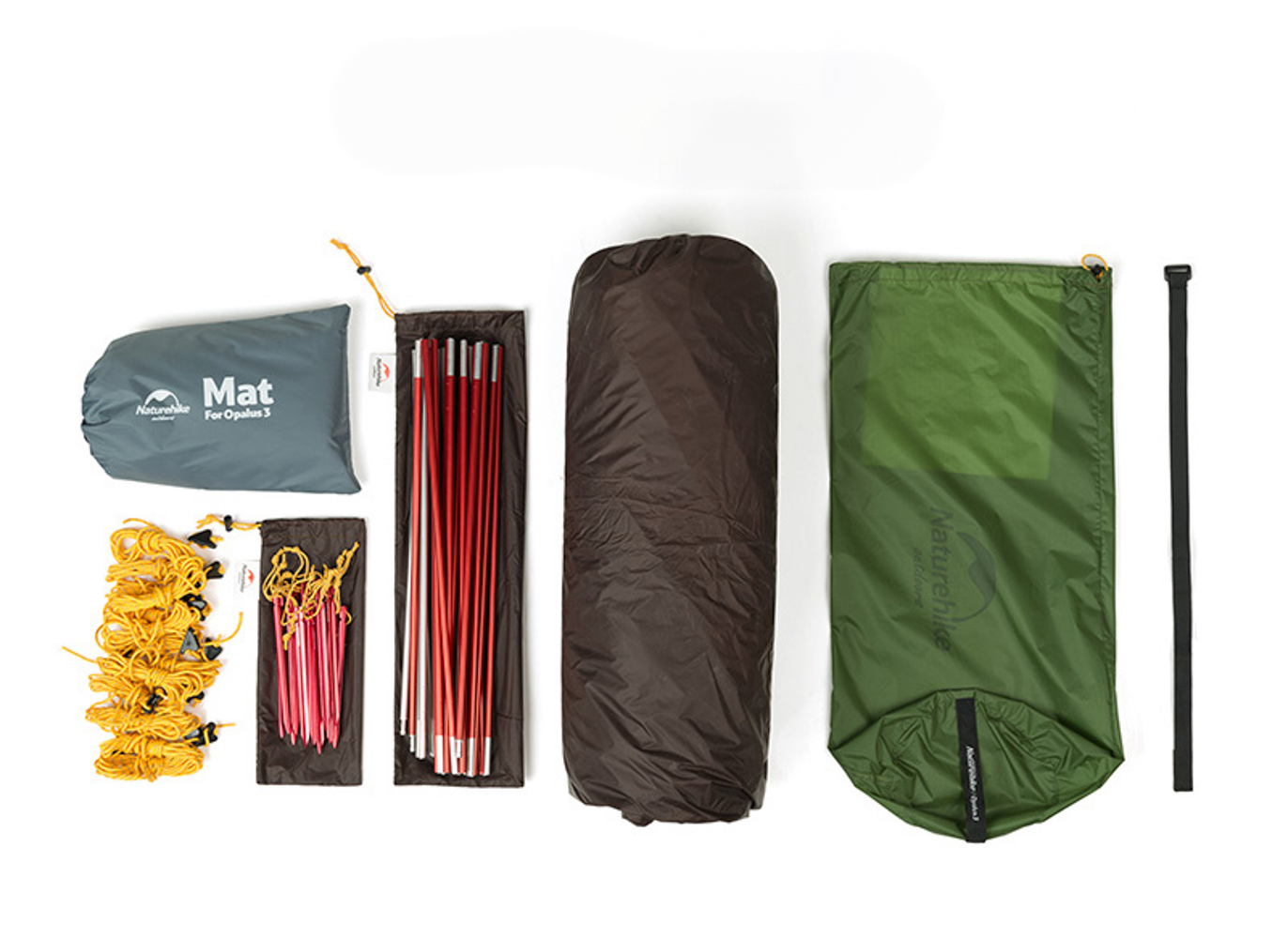 картинка Палатка 2-местная Naturehike Opalus NH17L001-L, 20D, зеленый, 6976023924781