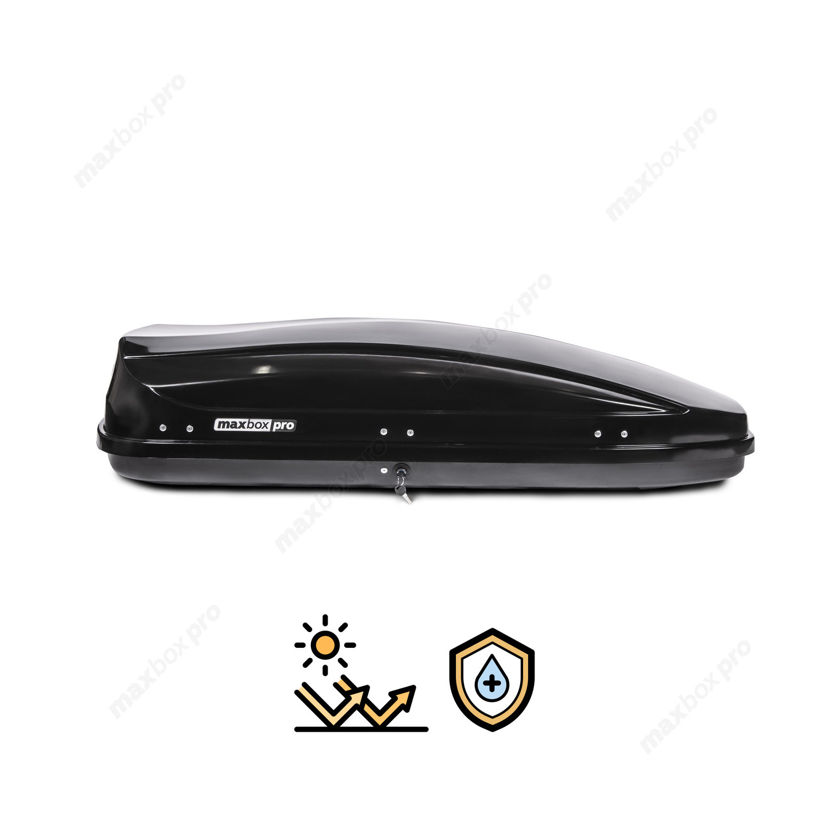 картинка Автобокс MaxBox PRO 460 (средний) черный глянцевый