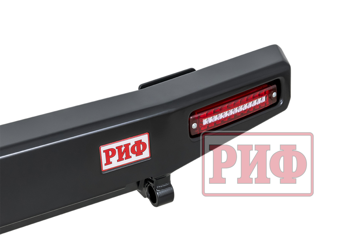 картинка Бампер задний РИФ УАЗ Хантер с квадратом под фаркоп, фонарями и калиткой лифт