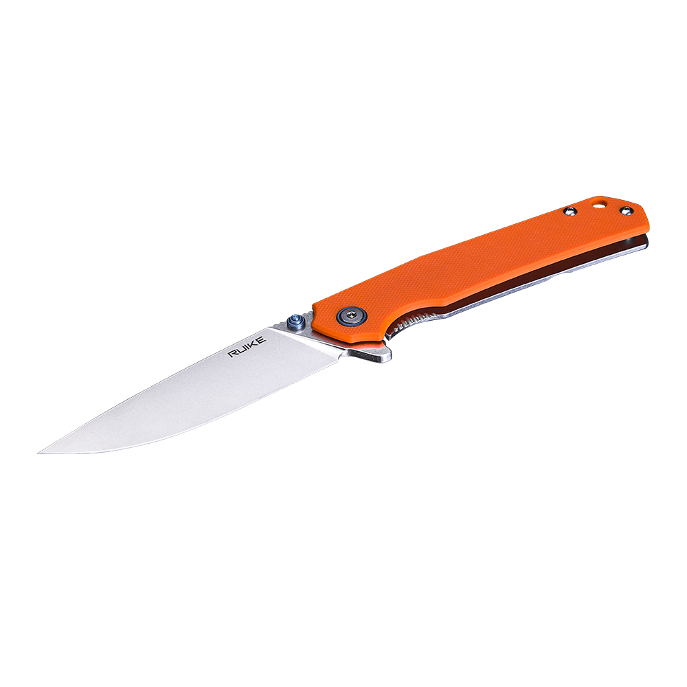 картинка Нож Ruike P801-J серебристо-оранжевый