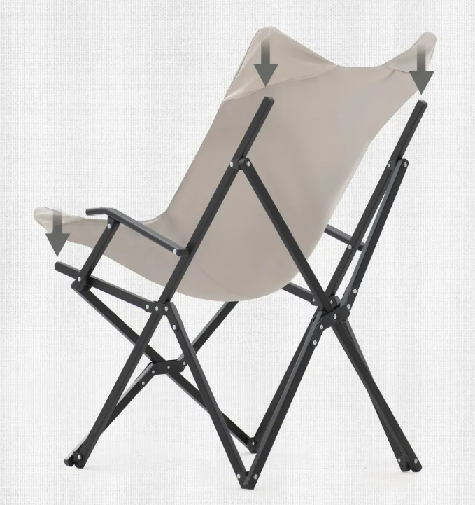 картинка Кресло туристическое Naturehike складное, бежевое, до 120 кг