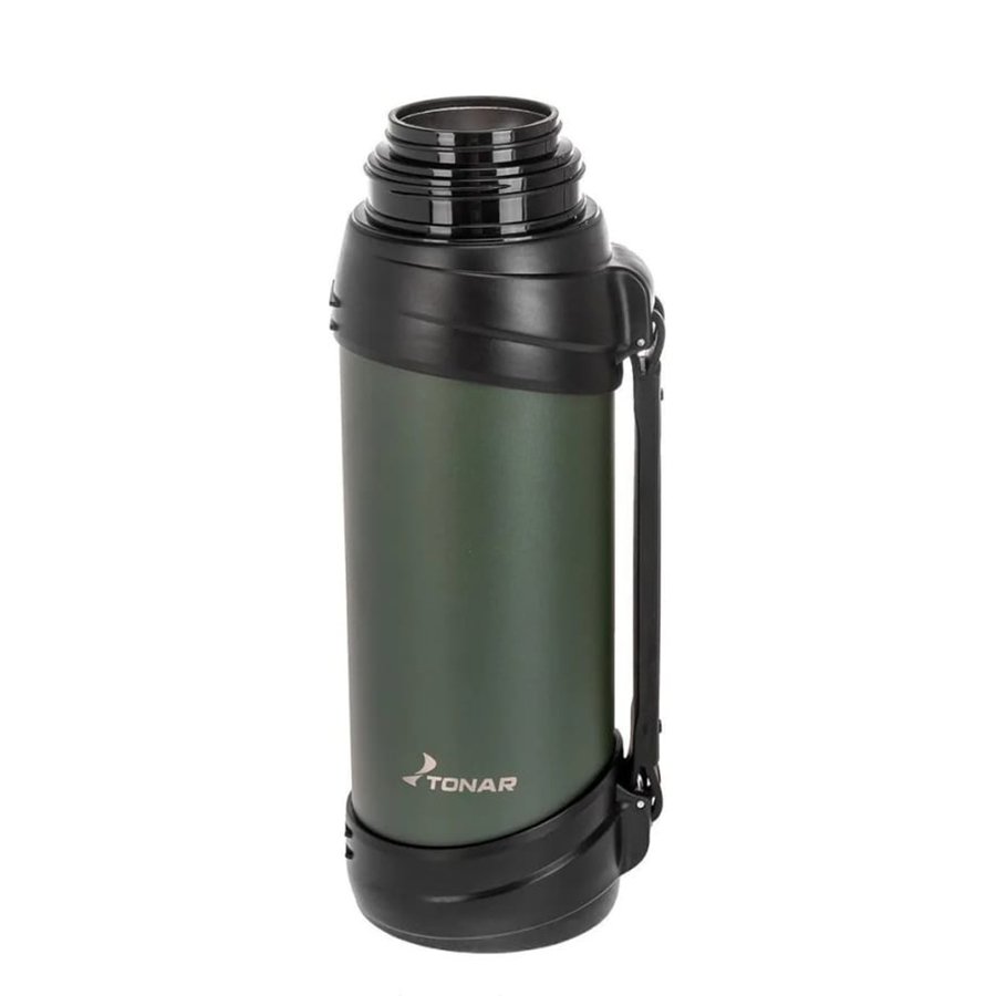 картинка Термос ТОНАР 2500ML хаки (дополн.пласт.чашка, ручка)