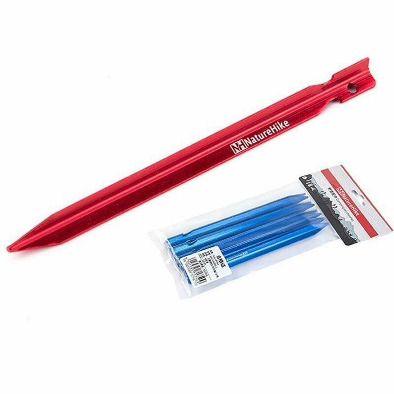 картинка Колышки Naturehike NH17D026-D  алюминиевый Vобразный (8 шт.)Красный, 6927595723364