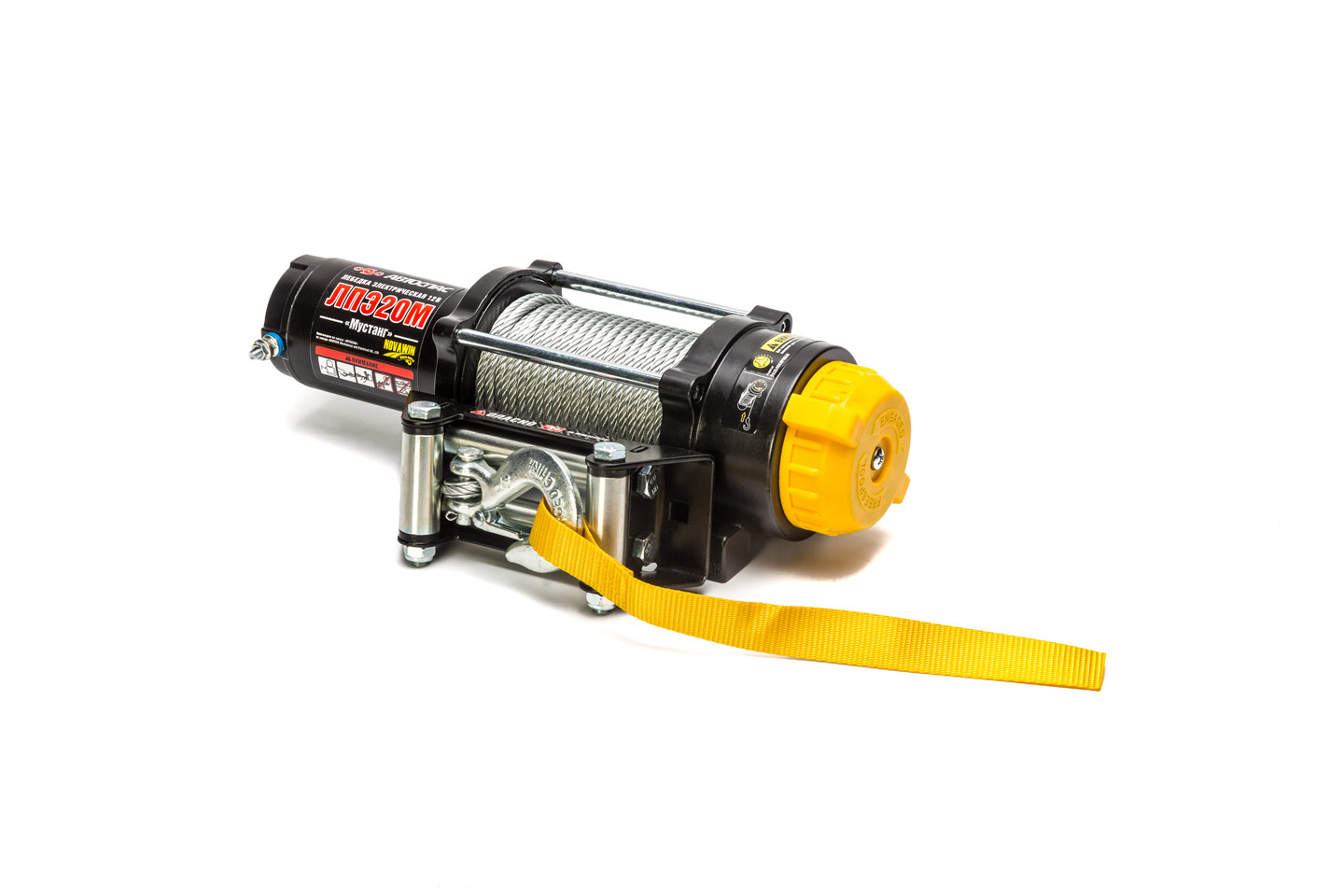 картинка Лебедка АВТОСПАС Мустанг ЛПЭ20М сталь