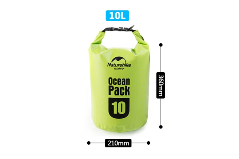 картинка Гермомешок Naturehike Ocean Pack 10 л. (зелёный)