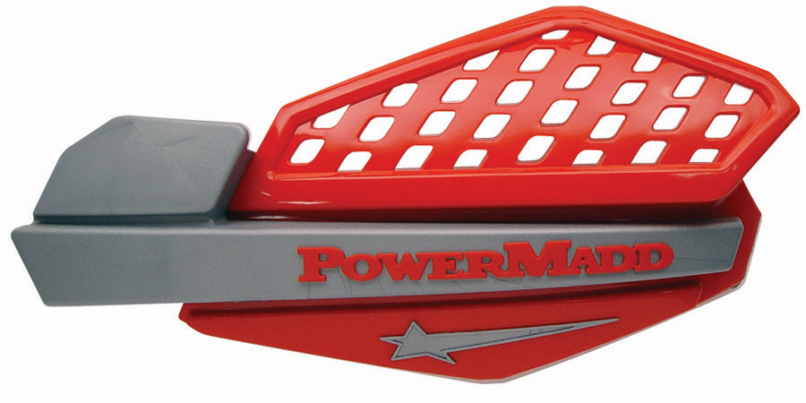 Ветровые щитки для квадроцикла "PowerMadd" Серия Star, красный/серебристый
