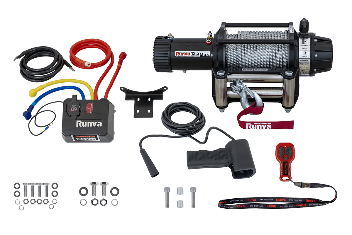 картинка Лебёдка Runva EWB13500MAXS 12V 6136 кг влагозащищенная сталь