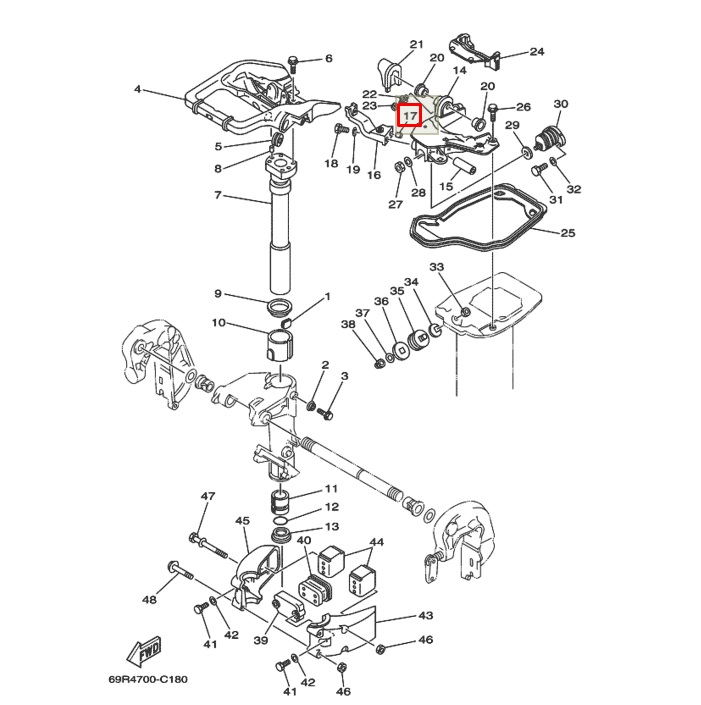 картинка Штифт Yamaha (15FMH-02011) (Yamaha)