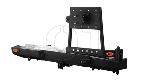 картинка Бампер задний Nissan Navara III рестайлинг 2010-2015 стандарт,  лифт 50 03.168.02 OJ