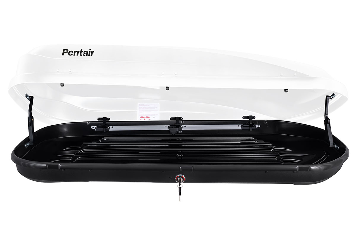картинка Бокс автомобильный на крышу Pentair COBRA 390L белый глянец, двусторонний