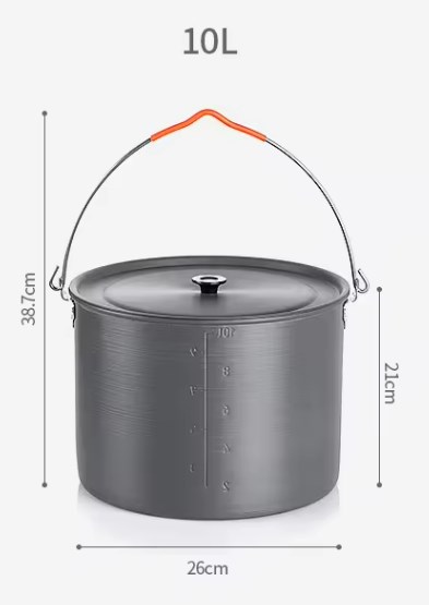 картинка Котелок туристический Naturehike 10 л, алюминий