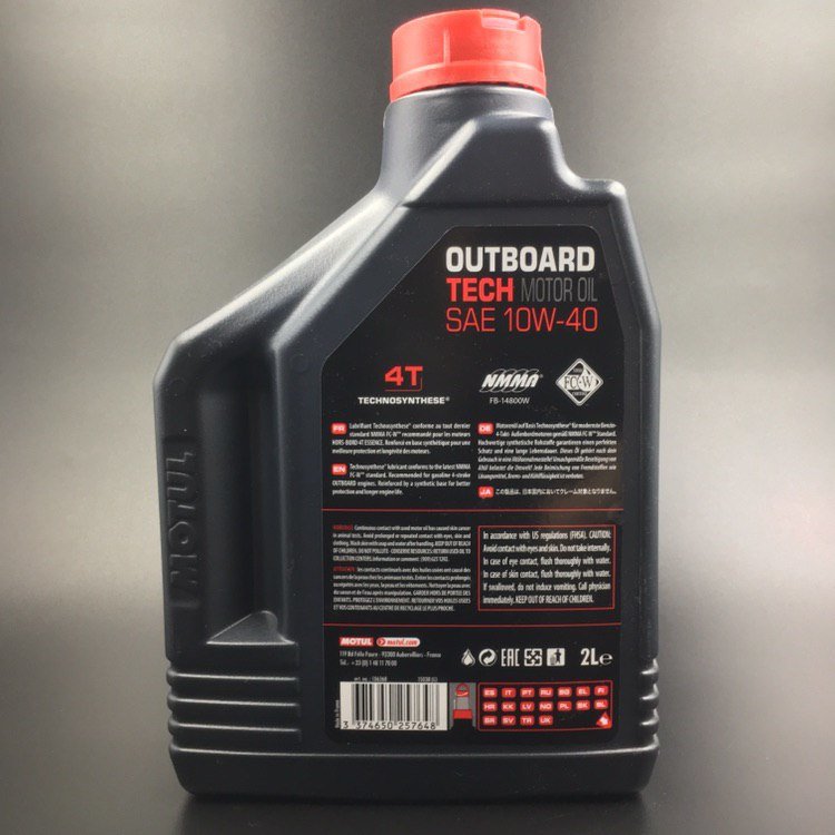 картинка Масло Motul Outboard Tech (10w-40) (4х тактное) (2л)