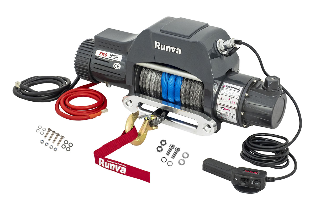 картинка Лебедка Runva 10000 lbs 4500 кг двухскоростная синтетика