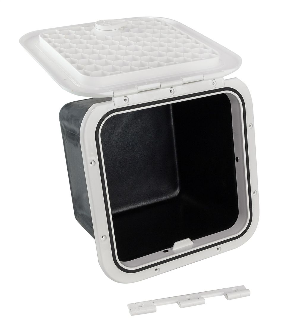 картинка Ящик врезной с крышкой, белый, 374х374х250 мм